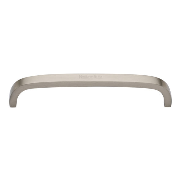 C1800 152-SN • 160 x 152 x 32mm • Satin Nickel • Heritage Brass Flat D Pattern Cabinet Pull Handle